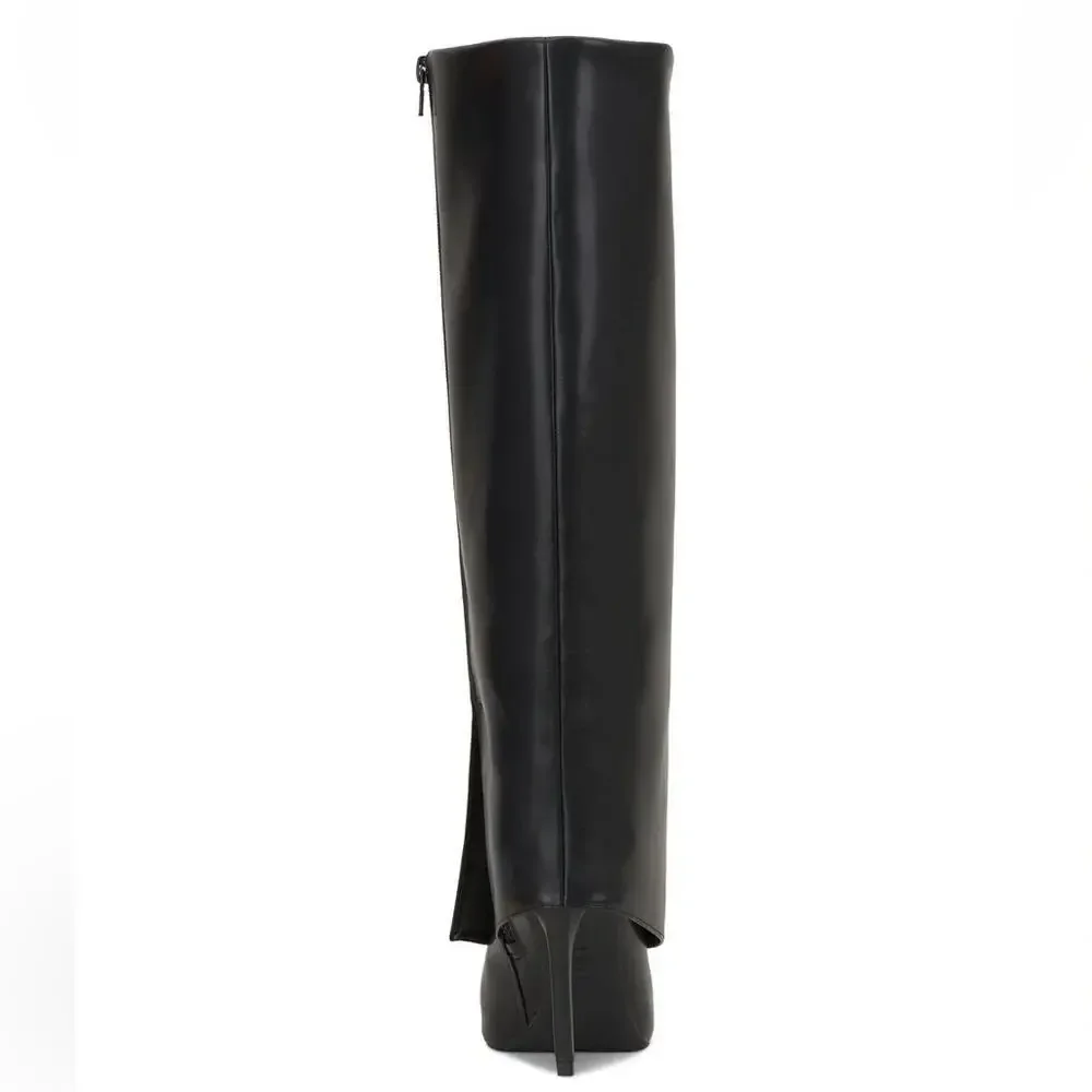 I.N.C. Women's Skylar Cuffed High Boots Size 8.5 WC MSRP $130